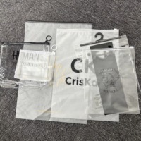 Sac à fermeture éclair thermoscellable écologique et imperméable LH pour emballage jetable de chaussures et de vêtements avec fermeture robuste, logo personnalisé, personnalisable