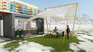 Benutzer definierte gestapelte Container Commercial Street-Mehr schicht layout - Product Image 3