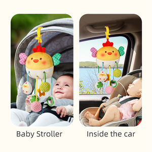 Juguete Sensorial Musical Montessori para Bebés MILI, con Diseño de Pollito, con Cordón para Jalar, Relleno de Algodón PP, 100% Poliéster, para Cochecito/Silla de Auto/Cuna, de 0 a 7 Años - Product Image 3