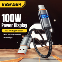 Kabel Pengisi Daya Cepat USB ESSAGER Seri ES-X61 USB A ke C PD 100W