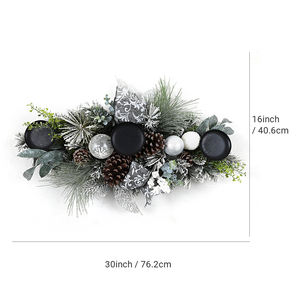 Bougeoir artificiel de décoration personnalisé populaire Bougeoir de Noël élégant en PVC - Product Image 2