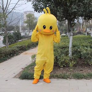 Costumi Professionali di <span class=keywords><strong>Personaggi</strong></span> dei Cartoni Animati Sheng Chi, Costume da Paperino Giallo con Espressioni Divertenti per Spettacoli - Product Image 5