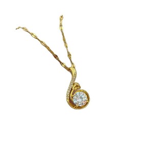 Collana unica di Design di uccelli marini intrecciati in oro 18K che combina Micro Set di pietre di zircone e costruzione durevole - Product Image 5