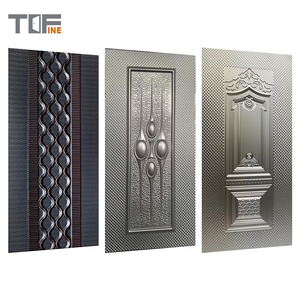 ประตูเหล็กชุบสังกะสีสลัก<span class=keywords><strong>ล</strong></span>ายนูนประตูใหม่ - Product Image 4