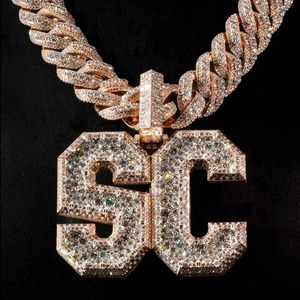 Hip Hop RT Letter Diamond <b>Pendant</b> 18K <b>Gold</b> Baguette Cut Natural Diamonds Men's Fashion Jewelry - Product Image 5