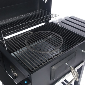 Grande Barbecue a Carbone con Carrello per Casa di Campagna, <span class=keywords><strong>Forno</strong></span> Affumicatore per Hotel e Villa, Griglia BBQ Fai-da-Te per Esterni con Ruote - Product Image 4
