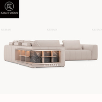 Neues Design L-Form Eck ablage Sofa Couch Luxus Wohnzimmer Sofa Möbel Moderne modulare Leder Schnitts ofa Set