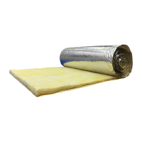 Manta de Lana de Vidrio No Combustible ASTM C665 de América, R11, 3.5 Pulgadas, Rollo de Lana de Vidrio con Revestimiento de Lámina de Aluminio para Aislamiento de Edificios Metálicos