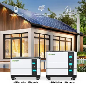 ESS 10KWH 20KWH 30KWH Lithium Ion LiFePO4 Battery with 10KW Inverter All in One Solar Energy Storage System