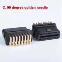 OBD2 16PIN Buchsen adapter 5 Typ Option Spritzguss Gerader/Gebogener Stift OBD-Stecker Schweiß adapter Andere Steck verbinder