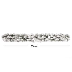 Guirlande de Noël enneigée avec des cônes et des aiguilles de pin, 270 cm, pour les escaliers, les vitrines et les présentoirs - Product Image 3