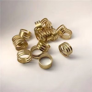 Base de bague en cuivre ouvrable pour la fabrication de bijoux DIY, outils de création de bijoux, taille 8 mm - Product Image 4