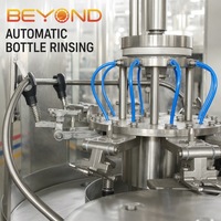 Machine de remplissage de boissons gazeuses 3-en-1 pour bouteilles en plastique PET, équipement d'embouteillage et de bouchage d'eau gazeuse