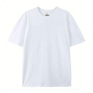 T-shirt en coton 100% de haute qualité, taille plus, logo imprimé personnalisé, t-shirt uni à col rond pour homme, t-shirt personnalisé pour homme - Product Image 2