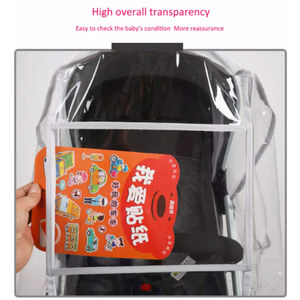 Jxb Xe đẩy em bé phụ kiện hot sử dụng hàng ngày PVC raincover - Product Image 5