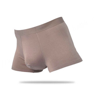 Venta al por mayor de tejidos de punto personalizados suave agradable a la piel transpirable cómodo bóxer de los hombres ropa interior corta - Product Image 4