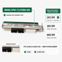 Tête d'impression de remplacement pour Sato CL4NX 203dpi, unité de tête d'impression thermique OEM avec câble FPC pour imprimante d'étiquettes à codes-barres