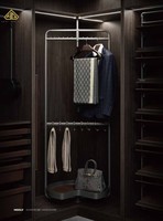 Système de dressing sur mesure en bois massif pour chambre à coucher, fournisseur et fabricant en gros