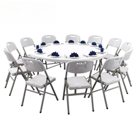 Table à manger pliante en plastique HDPE pour Banquet, Offre Spéciale, 5 pieds, 10 personnes, pour événements en plein air