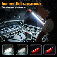 Nouvelle lampe de travail LED magnétique portable rechargeable avec crochet de suspension 360° ° Lampe de mécanicien rotative sous le capot pour réparation automobile et situations d'urgence