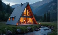 Immeuble d'habitation moderne de luxe en acier triangulaire - Imperméable et durable, adapté aux salons et aux cours