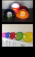 Demi boule d'ornement de Noël hémisphérique en acrylique personnalisé artisanat en plastique transparent pour la protection d'affichage de produit de centre commercial