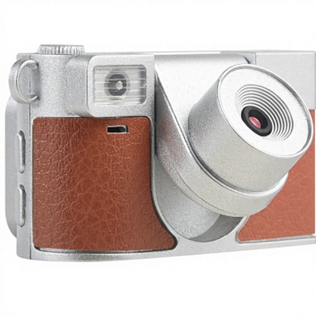 S157 1.47-inch Color Screen Can Take Photos Record Videos 2.7K HD MicroSD 2MP Mini Pendant Student Gift Stylish Retro Camera