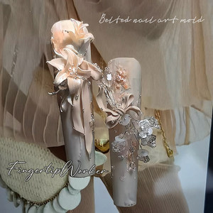 Moule à ongles 3D en relief avec motif nœud papillon pour la décoration des ongles et outils auxiliaires spéciaux pour les salons <span class=keywords><strong>de</strong></span> manucure - Product Image 2