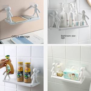 Étagère de rangement murale en plastique personnalisée sans perçage <span class=keywords><strong>pour</strong></span> outils, armoire, <span class=keywords><strong>cuisine</strong></span>, salle de bain, salon, organisateur d'épices - Product Image 3