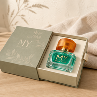 Flacon de parfum vide transparent en verre hexagonal de 30 ml avec pulvérisateur à pompe à brume fine et bouchons de couleur macaron