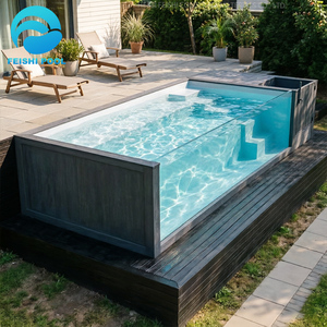 <span class=keywords><strong>Piscine</strong></span> hors sol en fibre de verre de grande taille, écologique, pour enfants et adultes, pour cour extérieure, 20 pieds x 15 pieds, en conteneur, vente en gros - Product Image 1
