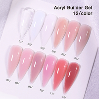 Gel de construction dur en gros sous marque privée, Polygel liquide, Gel de sculpture 3D pour ongles, Fourniture en vrac, Nouveau