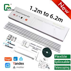 <span class=keywords><strong>Kit</strong></span> de <span class=keywords><strong>Cortinas</strong></span> Inteligentes Galime de 1.2 a 6.2 m con Riel, Control por Aplicación Tuya Smart Life, Mini Abridor de <span class=keywords><strong>Cortinas</strong></span> para Dormitorio y Sala de Estar - Product Image 1