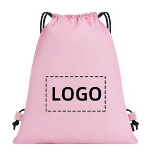 Low MOQ Custom Reusable Tropical Pull <b>String</b> <b>Bag</b> Drawstring Backpack Polyester Drawstring School <b>Bag</b> - Product Image 6