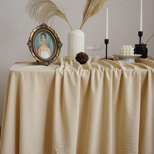 <span class=keywords><strong>Tovaglia</strong></span> Vintage tinta unita in <span class=keywords><strong>lino</strong></span> per tavolo da Dessert matrimonio all'aperto - Product Image 4