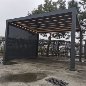 Pérgola Motorizada Impermeable de Aluminio con Marco con Recubrimiento en Polvo y Pantalla, en Tamaños 3x3, <span class=keywords><strong>3x4</strong></span>, 4x3, 4x4, 4x5, 4x6, 6x3, 6x4, 6x5 y 6x6 m - Product Image 5