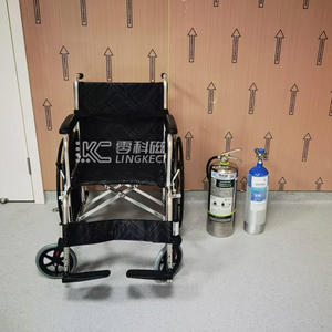 Sedia a Rotelle Non Magnetica 24 Pollici, Manuale, Pieghevole, per Reparto Risonanza Magnetica, Certificata CE - Product Image 6