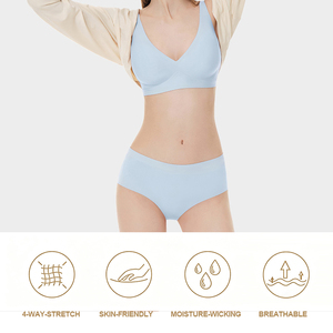 Soutien-gorge push-up sans armatures en tricot imprimé personnalisé pour femme, élégant et sexy, avec bonnets profilés, pour la vente en gros (ODM) - Product Image 2