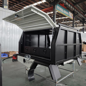 Plateau Ute <span class=keywords><strong>double</strong></span> cabine personnalisé et auvent en aluminium, boîte à outils pour pick-up de camping-car pour pick-up <span class=keywords><strong>4x4</strong></span> - Product Image 3