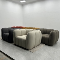 Fauteuil Canapé Moderne Entièrement en Éponge, Compressé Sous Vide, en Forme de Citrouille, pour Salon et Chambre, pour le Confort Domestique