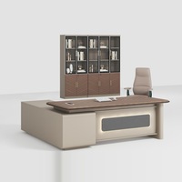 Ensemble de mobilier de bureau de direction classique et moderne, de luxe, ergonomique, convertible, modulaire, extensible, en forme de L