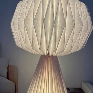 Lampe de table moderne à LED réglable, simple, écologique, flexible, <span class=keywords><strong>abat</strong></span>-<span class=keywords><strong>jour</strong></span> en papier E14 AC, chambre à coucher, bureau, hôtel, café - Product Image 6