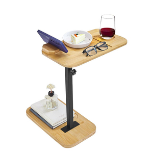 360 ° xoay điện thoại chủ tre sofa bên bảng miễn phí đứng có thể điều chỉnh sofa cánh tay Khay bảng - Product Image 6