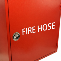 Armoire pour enrouleur de tuyau d'incendie 750 mm x 250 mm, épaisseur 1 mm, équipement de lutte contre l'incendie