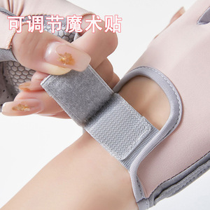 <b>Half</b> Finger Fitness Gloves Unisex PU Leather Non <b>Slip</b> Breathable Gym Weight Lifting Cycling Training - Product Image 3