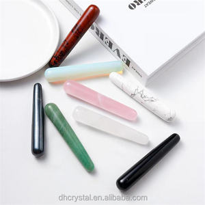 Bulk Natural Clear Quarz Kristall Dildo Yoni Heil massage Zauberstab Damen Edelstein Chakra Zauberstäbe Andere Kristall Handwerk - Product Image 2