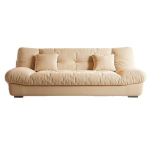 Sofá Modular Estilo Francés Color Crema 2025, de Doble Uso, para Sala de Estar, Ideal para Apartamentos Pequeños, con Cama Plegable y Tapicería de Tela - Product Image 5