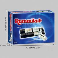 Jeu de Rummy en plastique pour Bridge, jeux de société emballés en boîte, vente en gros disponible, en stock