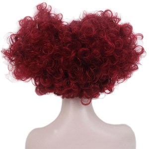 Copricapo Regina Rossa di Alice nel Paese delle Meraviglie, Parrucca da Strega Pazza per Halloween - Product Image 3