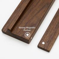 Ensemble de support de mahjong luxueux en bois d'acajou de 20 pouces |   Couleur noyer, avec tiges magnétiques |   Pièces de rechange spéciales